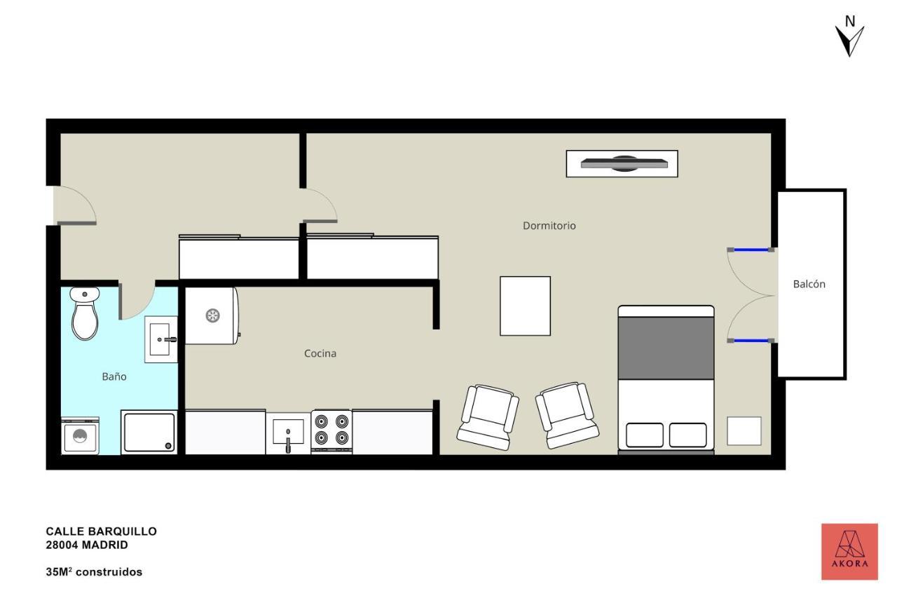 Estudio Calle Del Barquillo Madrid Luaran gambar